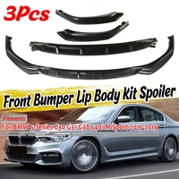 high quality car front bumper splitter lip diffuser body kit spoiler bumper guard for bmw 5 series g30 g31 g38 540i m sport