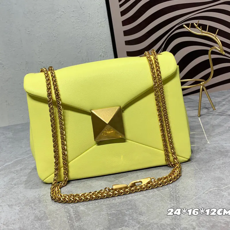 Classic women chain bag fashion small square bag shoulder crossbody purse simple casual Retro Design ladies handbag