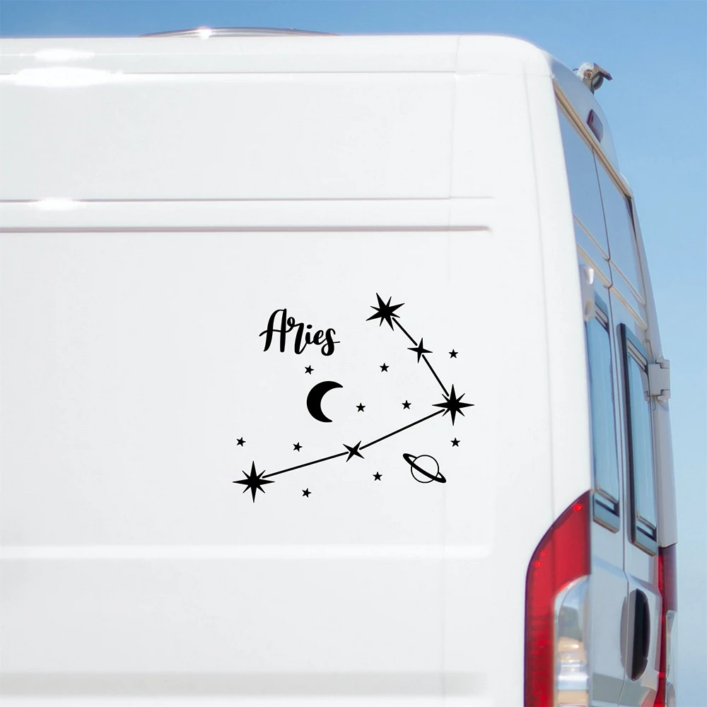 Звезда Зодиака Созвездие Дизайн Стайлинг автомобиля Наклейки на окна Бампер