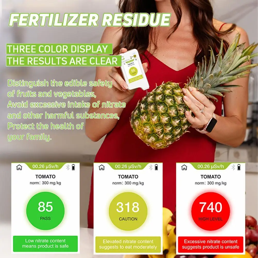 

Green Food Treasure Capacitive Screen Vegetables Fruits Meat And Fish Nitrate Food Water Quality Environmental Safety