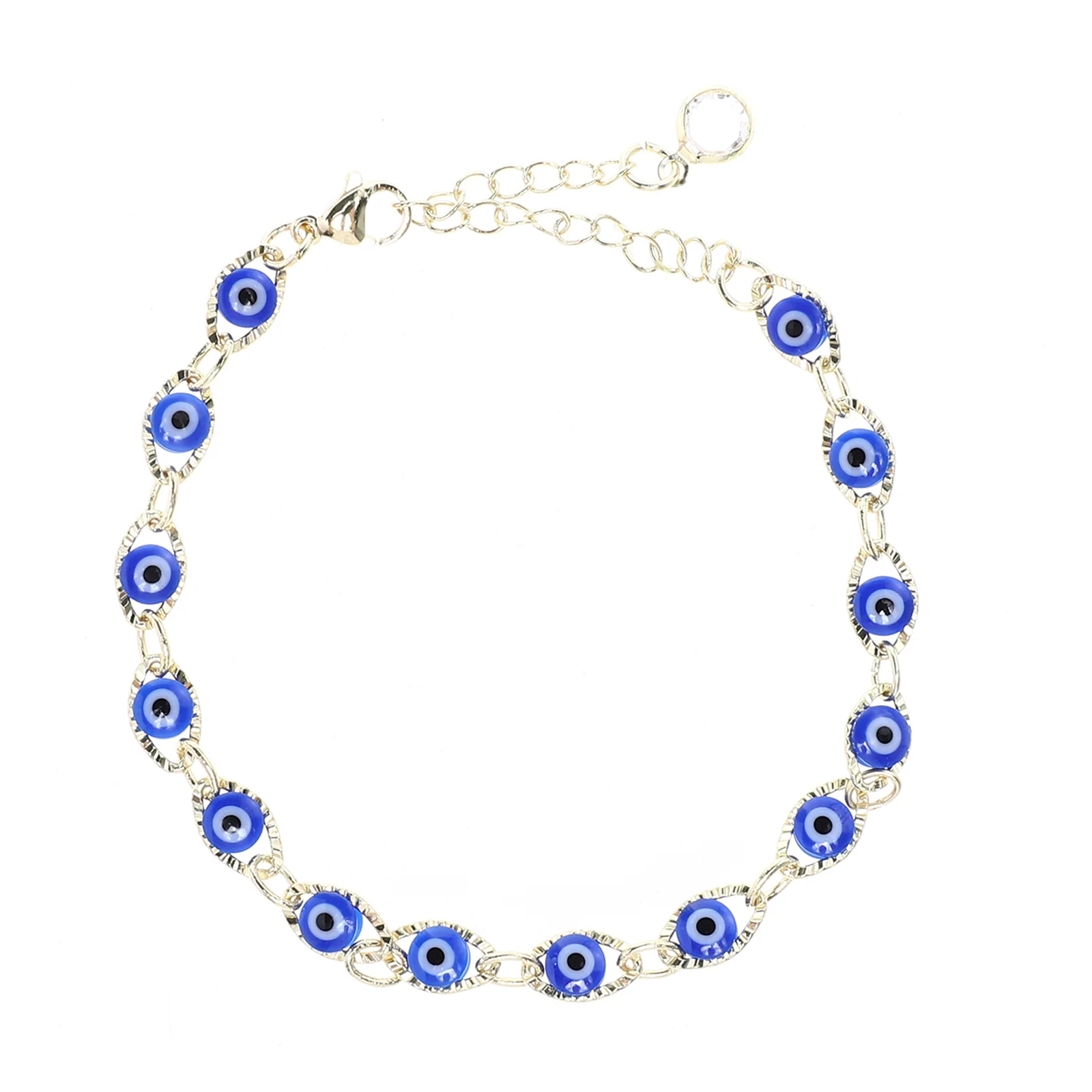 

Женский браслет с синими медными бусинами, Подарочный браслет с бусинами