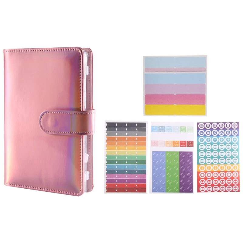 

Budget Binder A6 Ring Binder Notebook With Clear Cash Envelope For Cash Stuffing Money Organiser With Label Stickers
