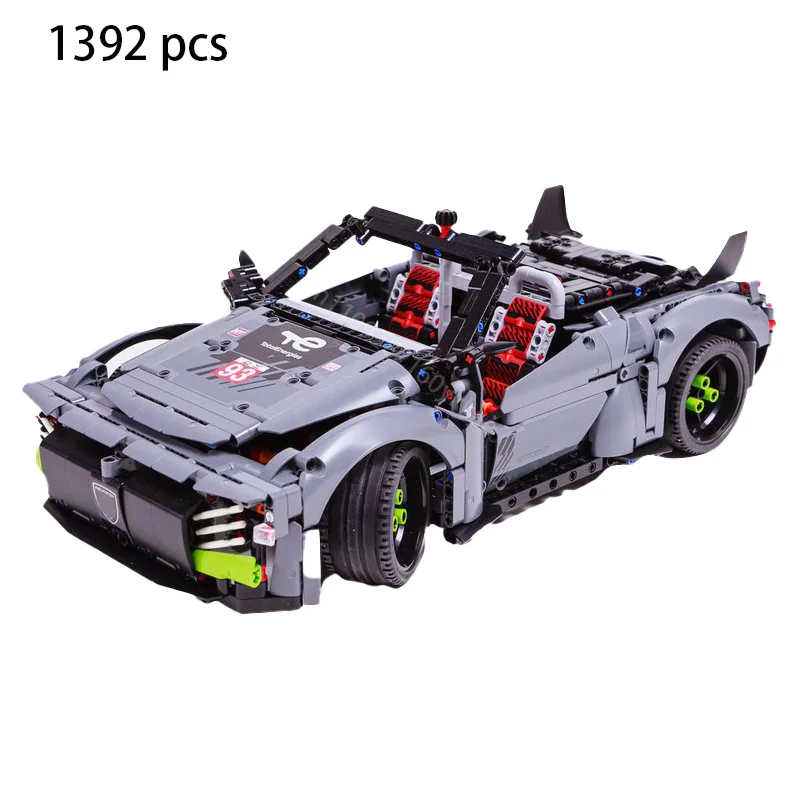 Фото НОВЫЙ Технический конструктор MOC: Спортивный гоночный автомобиль-трансформер, модель 42156, для самостоятельной сборки, детская игрушка, подарок на день рождения №3
