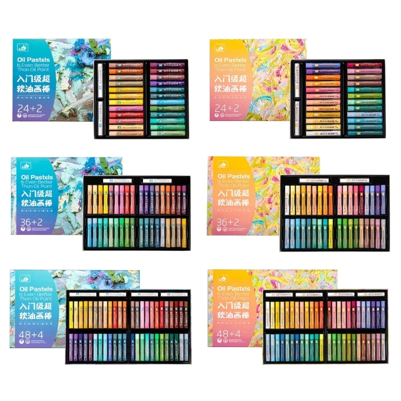 

Soft Drawing Art Pastel Sticks Set Washable Oil Pastels, 24/36/48-Colors