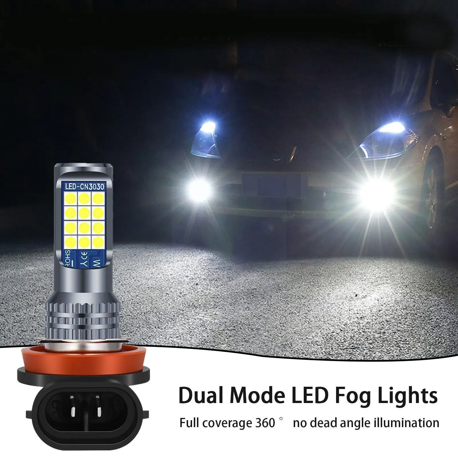 

1pc 35W H7 LED Lights Bulb Fog Lamp W9Q4