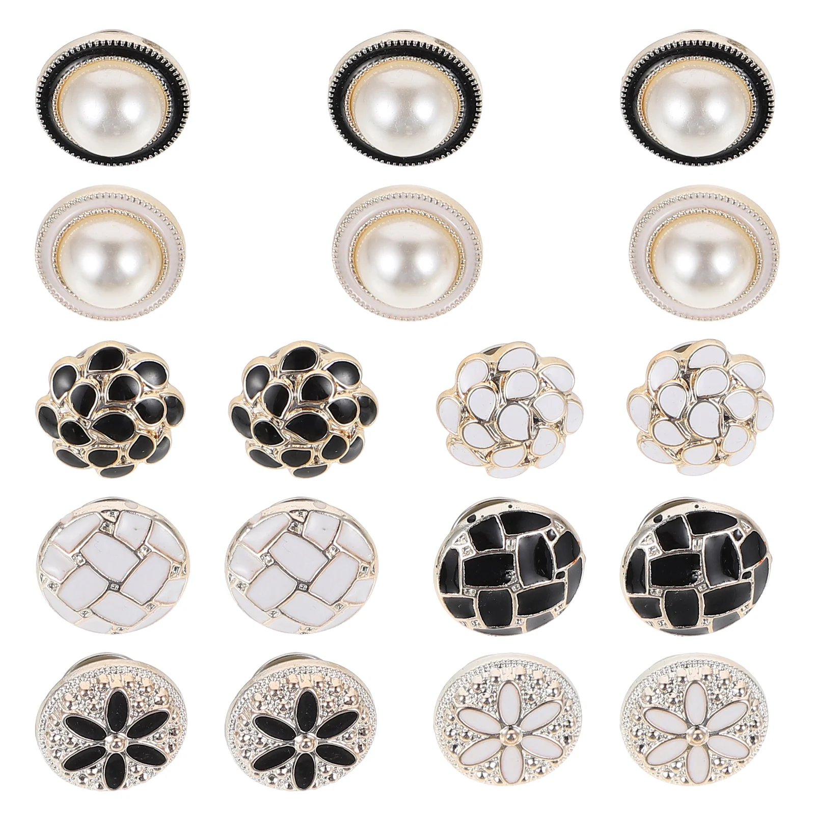 

20pcs Pearl Brooch Pin Sweater Shawl Clip Cardigan Safety Pin Lapel Pin Buckle Button Lapel Safety Pin Pearl Instant Button