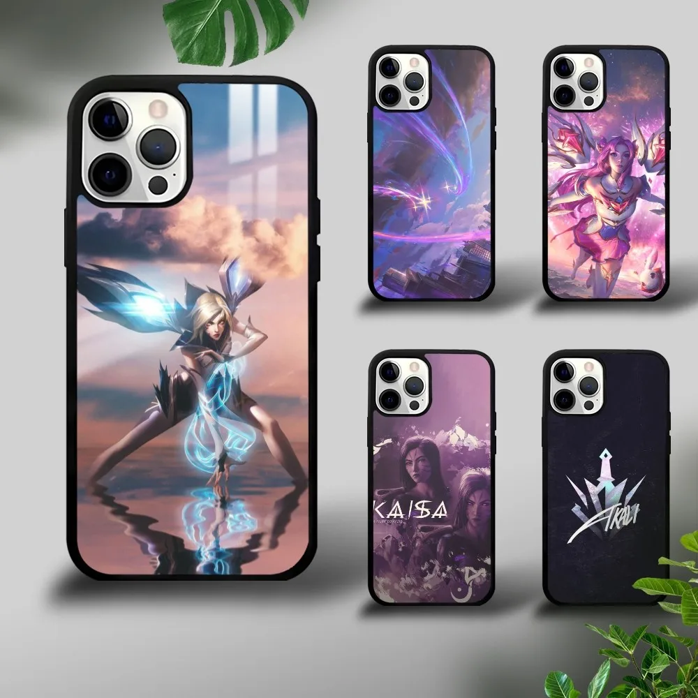 ADC kaiSa Розовый крутой чехол для телефона LOLS iPhone 16 15 14 13 12 11 Pro Xs Max Mini Plus Celulares Hard Funda