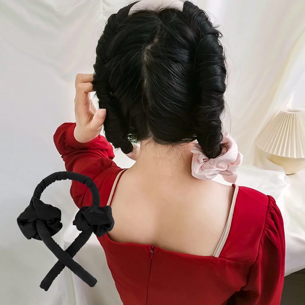 Лента для завивки волос с зажимом из пены без тепла многоразовая портативная