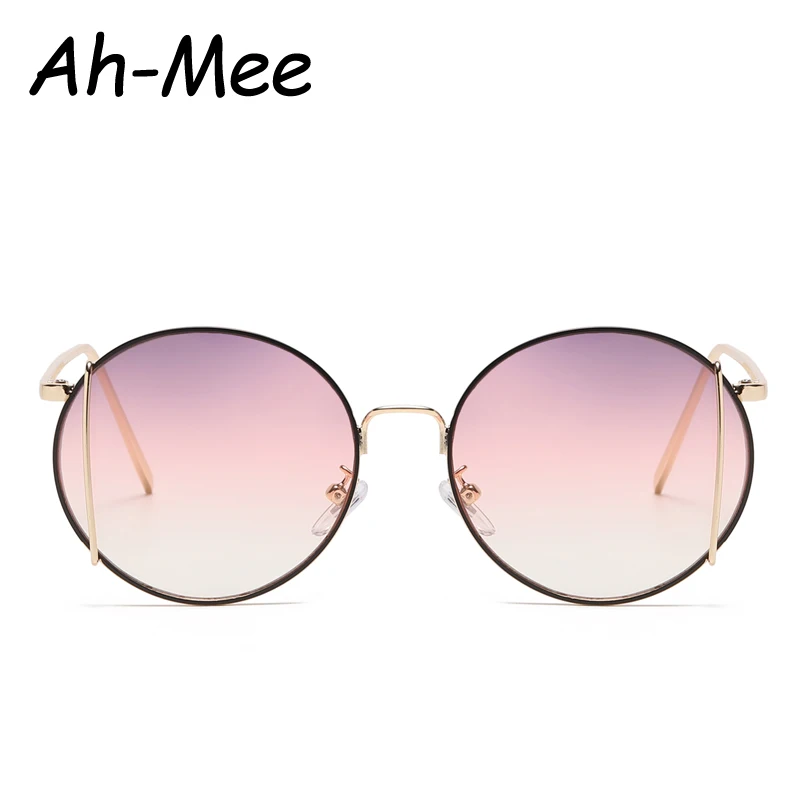 

Солнцезащитные очки в металлической оправе UV400 для мужчин и женщин, Модные Винтажные квадратные очки большого размера с градиентом, серого ...