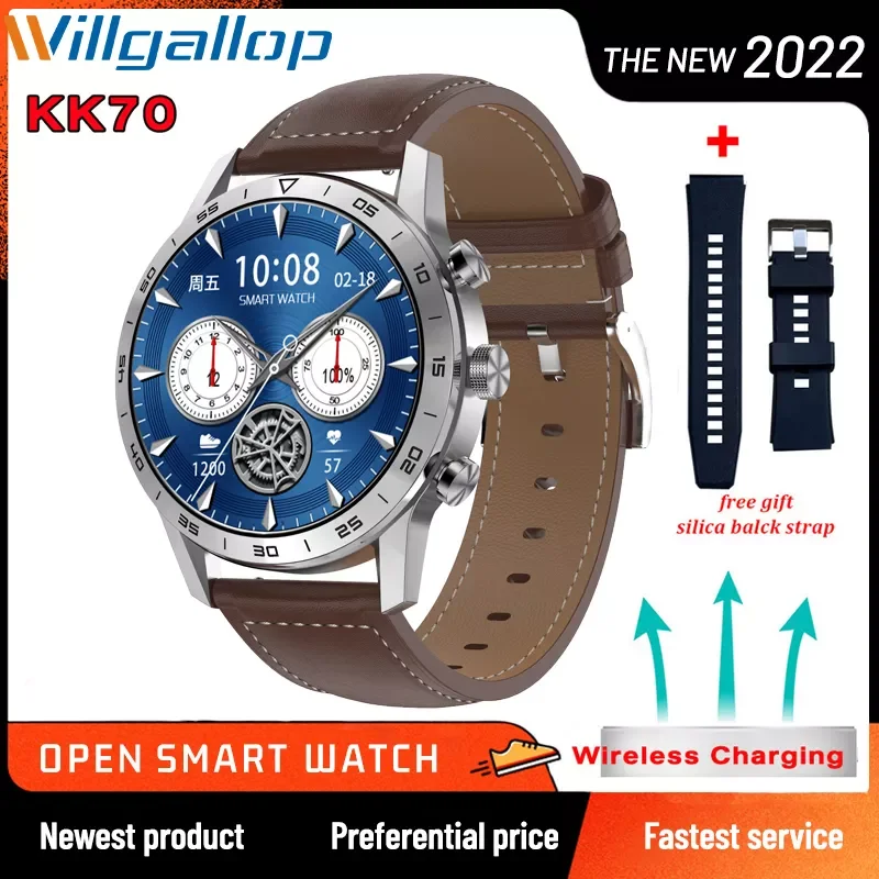 

Willgallop KK70 Inteligente SmartWatch BT Call Steel Band Luxury Smartwatch ECG Monitor Sports Activity Fitness watch+box