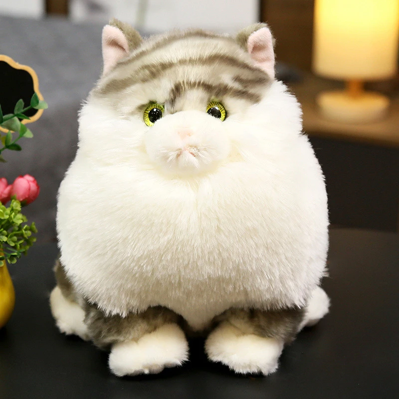 

Пушистый кот, плюшевая кукла, мягкая мультяшная котенок, плюшевые успокаивающие тряпки, игрушка, прикроватная котенок, плюшевые успокаивающие тряпки, игрушка AN88