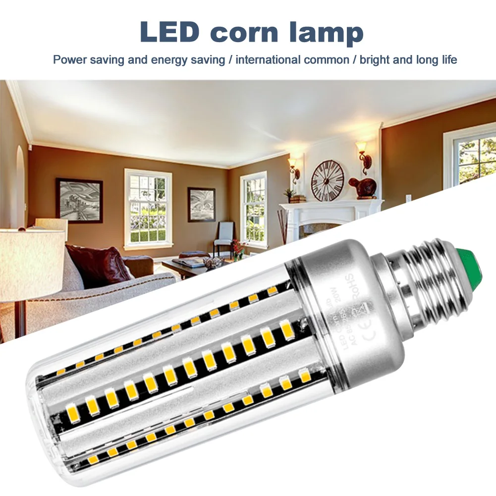 

2pcs E27 Bright Office Barn LED Bulb Backyard Durable Aluminum Indoor Outdoor 22W Warehouses Garage Corn Light Home