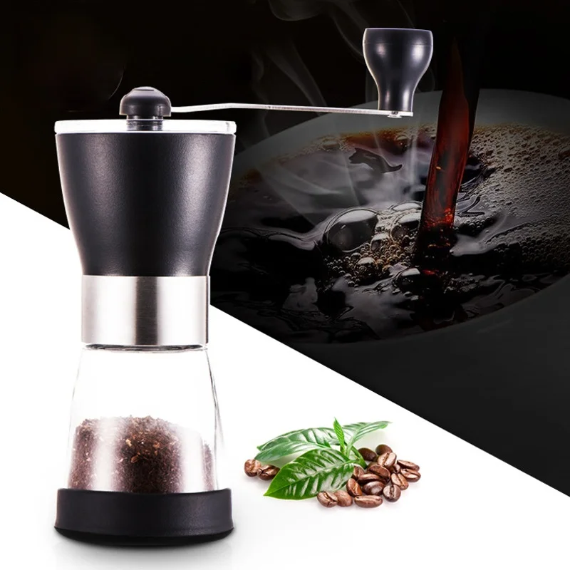 Portable Coffee Grinder Manual  Stainless Steel Adjustable Handheld Coffee Grinder Cocoa Bean Mill Manual Coffee Grinder
