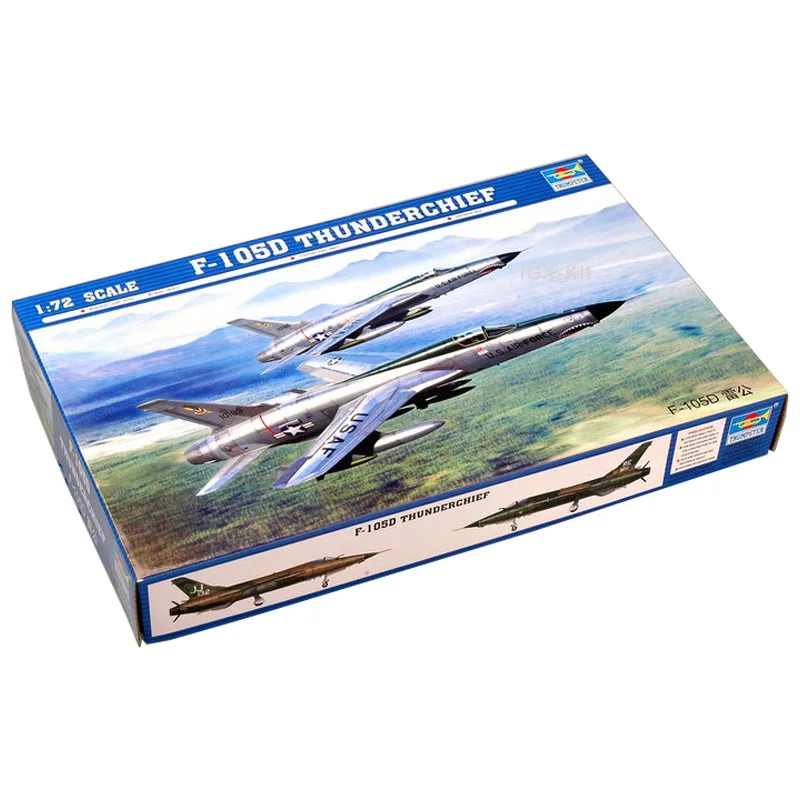 Модель самолета Trumpeter масштаб 01617 1/72 US F105D пластиковая сборка модель игрушечный
