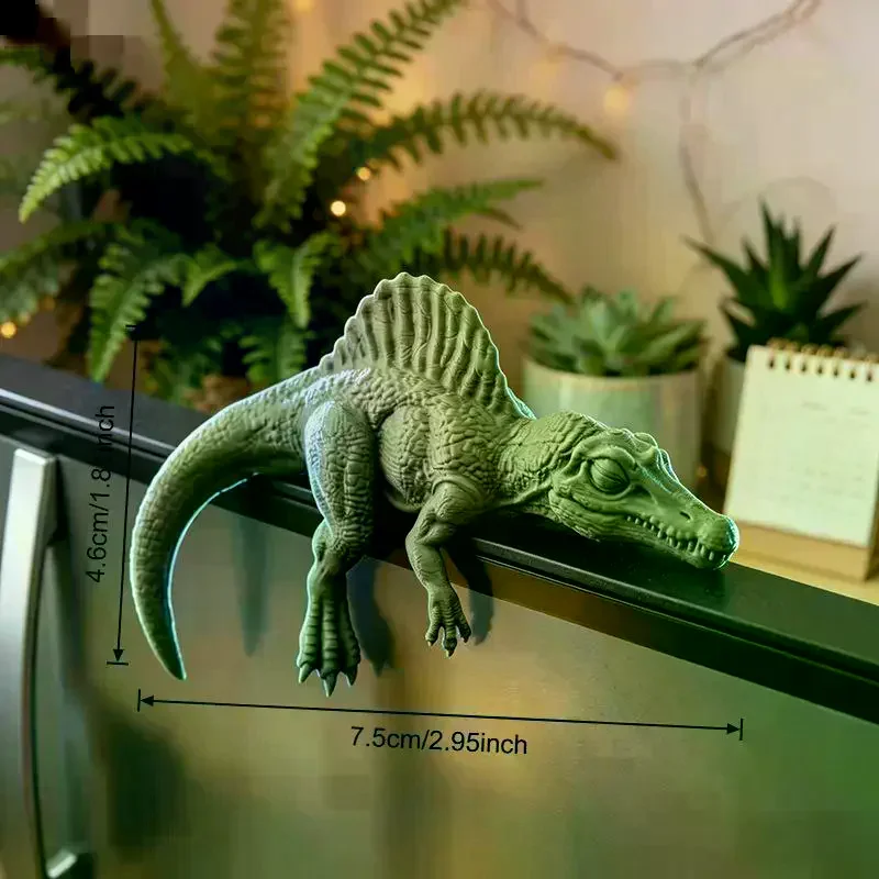 Фигурки T-Rex Monitor Topper: 3D-печатные миниатюрные ленивые динозавры для столамонитораполки, милые украшения в стиле Юрского периода, спящие динозавры (art.: 3920dc1c282db) - 3920dc1c282db
