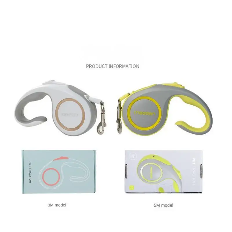 

Dog Leash 5m Durable Leash Automatic Retractable Nylon Cat Lead Extension Puppy Walking Running Lead Roulette For Dogs