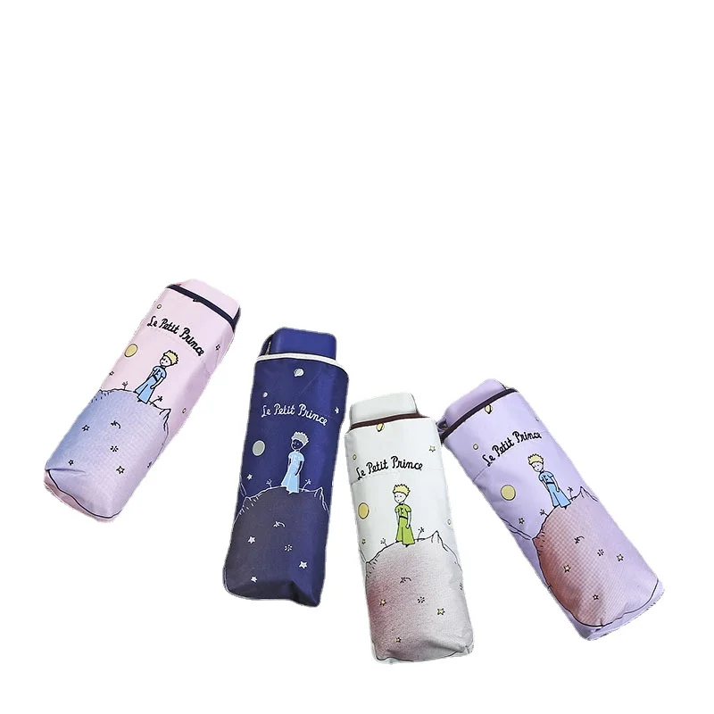 

Ветрозащитный Женский мини-зонтик с черным покрытием