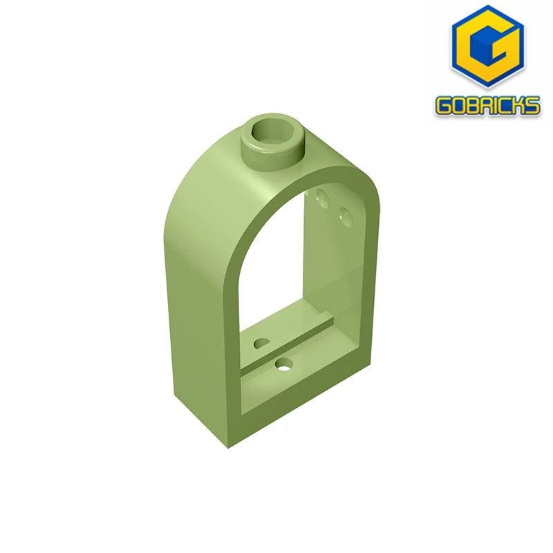 Gobrick, 10 шт., кирпичи, совместимые с сборными элементами 30044, 1x2x2, 2/3 для строительных блоков, детали, развивающие креативные Подарочные игрушки Gobrick, 10 шт., кирпичи, совместимые с сборными элементами 30044, 1x2x2, 2/3 для строительных блоков, детали, развивающие креативные Подарочные игрушки