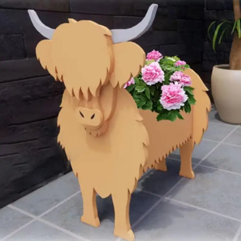 

Garden Flower Pot Animal Shaped Planter Cute Cow Corgi Labrador Golden Retriever Pots Garden Flower Plants Container Home Decor