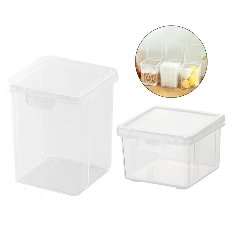 С крышкой тампонов органайзер для косметики ящик хранения настольный