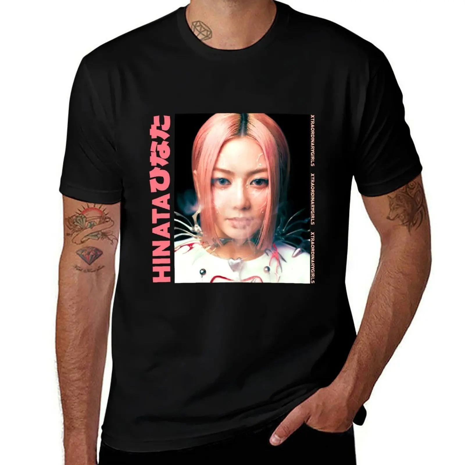 Фото Футболка XG Kpop Hinata XGALX Xtraordinary Girls ALPHAZ, повседневная базовая футболка с коротким рукавом №1