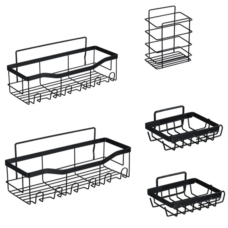 

5-Pack Shower Caddy Self Adhesive Shower Shelves Shower Shelf For Inside Shower Rack