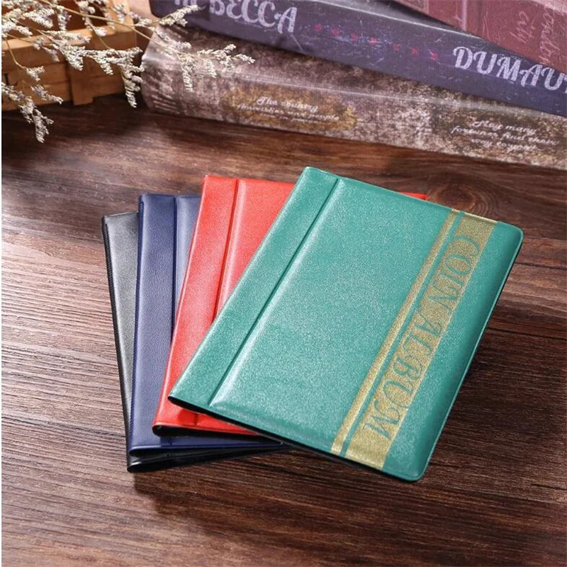 

120 Pockets PVC Coins Album Collection Book Commemorative Collecting Coin Storage Holders for Collector Gifts Home Decor
