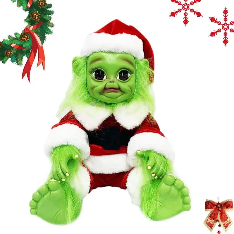 

Зеленые игрушки-эльфы, сидячий Рождественский эльф, новогодние украшения для стола, спальни, сада, рождественский подарок для сыновей, дочери