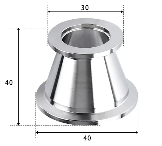 

KF 10 16, 25, 40, 50, вакуумный зажим, разъем для рятуши SUS 304, фитинг для санитарной трубы из нержавеющей стали, муфта для домашнего пивоварения