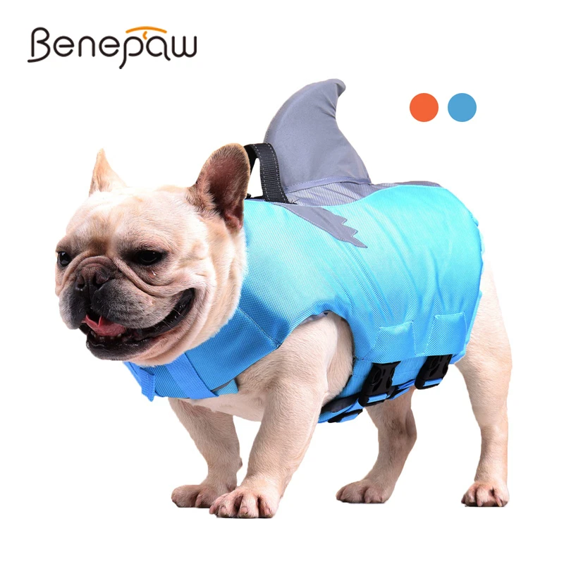 

Benepaw Reflective Dog Life Jacket Adjustable Comfortable Handle Pet Swimming Jacket Safety Vest For Small Medium Large Dogs