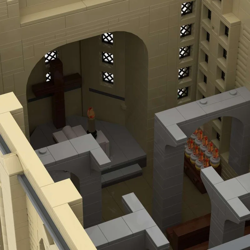 НОВЫЙ 6262 шт. модульный берег Kirche Stuttgart City Construction DIY образование творческая идея