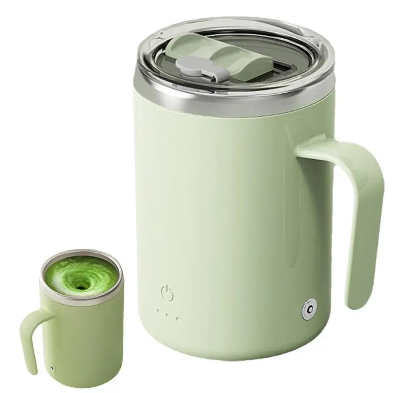 

Self Stirring Coffee Mug Milk Mixing Cup Stainless Steel Magnetic Coffee Tea Cup With Lid Home Office Travel Self Stirring Mug