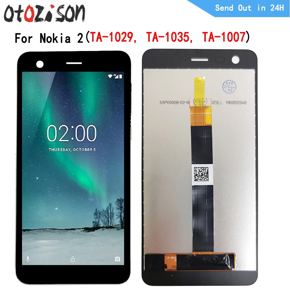 

5.0" IPS Display For Nokia 2 TA-1029, TA-1035, TA-1007 LCD Screen Touch Panel Digitizer WIth Frame Assembly