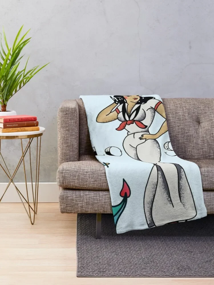 Винтажные декоративные одеяла в стиле Джерри с рисунком &quotHello Сейлор&quot