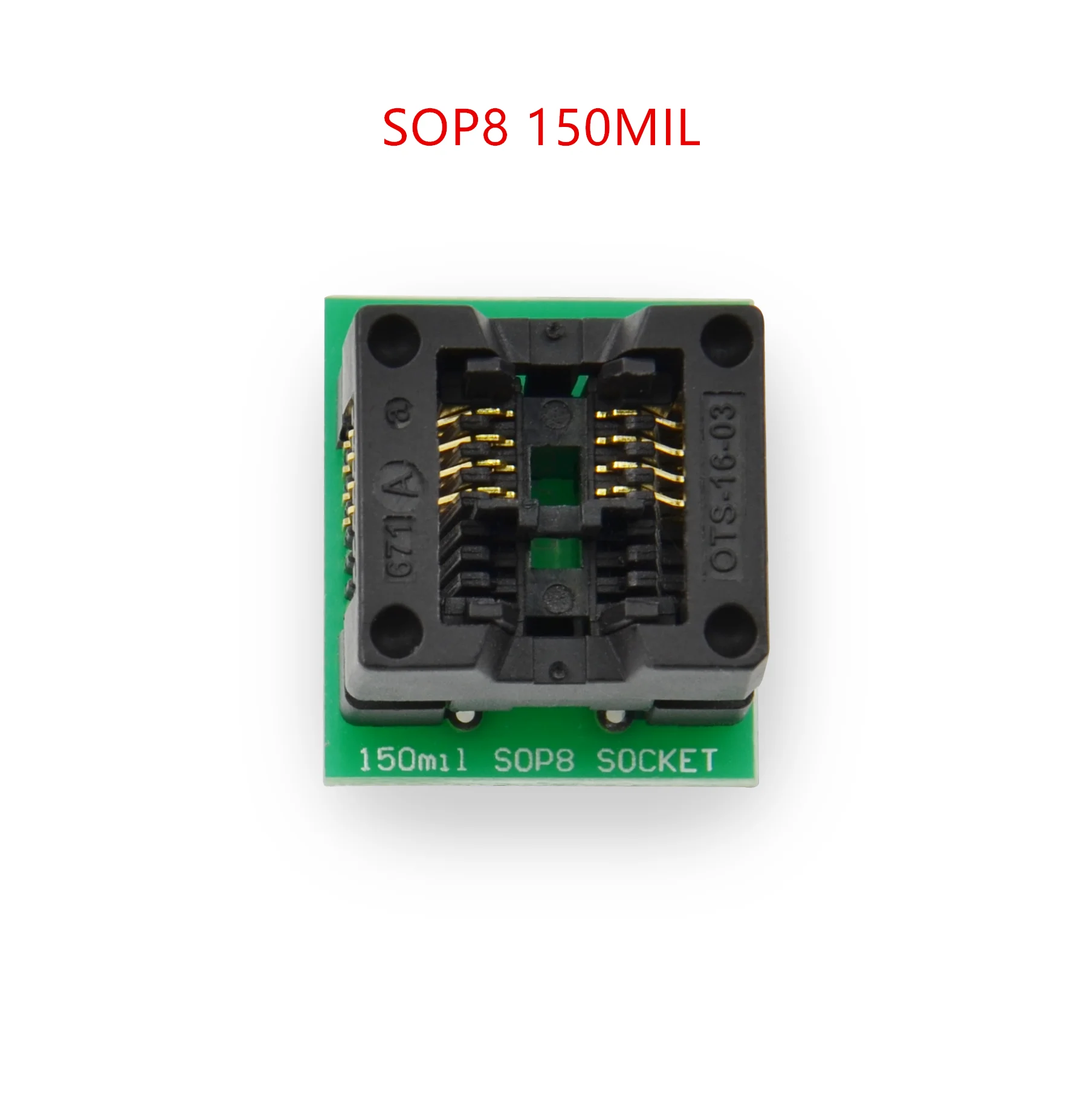 

Original SOP8/SOP14/SOP16/SOP20/SOP28/TSSOP8/TSSOP16/TSSOP20/TSSOP28 TO DIP8 28 Programmer Adapter 150MIL 208MIL 300MIL 173MIL