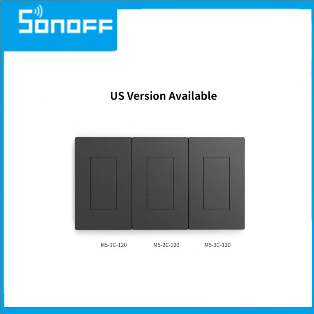 

Умный настенный выключатель SONOFF SwitchMan M5, автоматический переключатель с голосовым управлением через приложение, поддержка 1/2/3 каналов, умны...