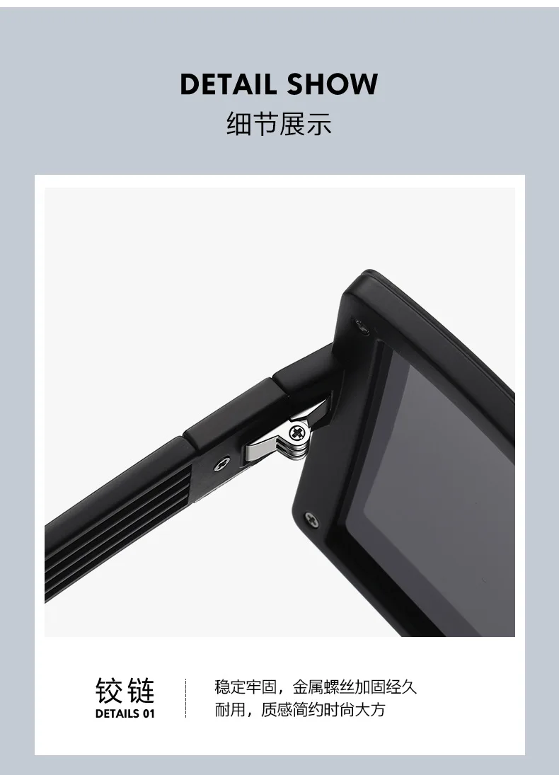 Модные большие брендовые квадратные женские поляризационные солнцезащитные