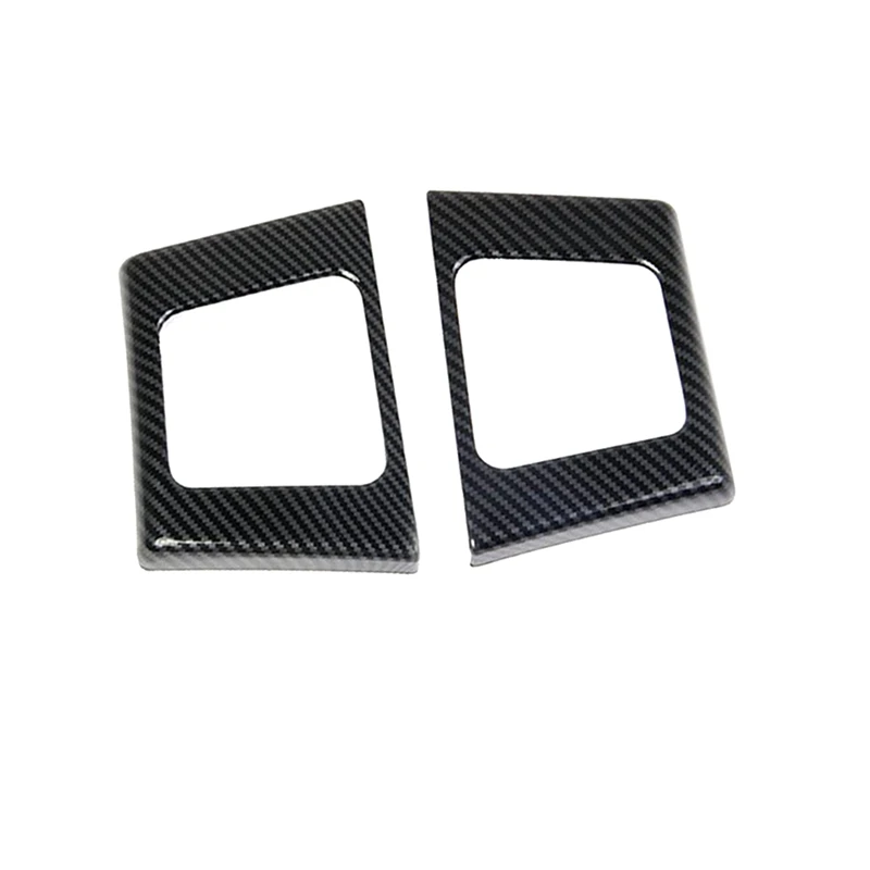 

Rear Door Handle Cup Holder Panel Trims Interior Accessories For Ford F150 2021+, ABS Carbon Fiber
