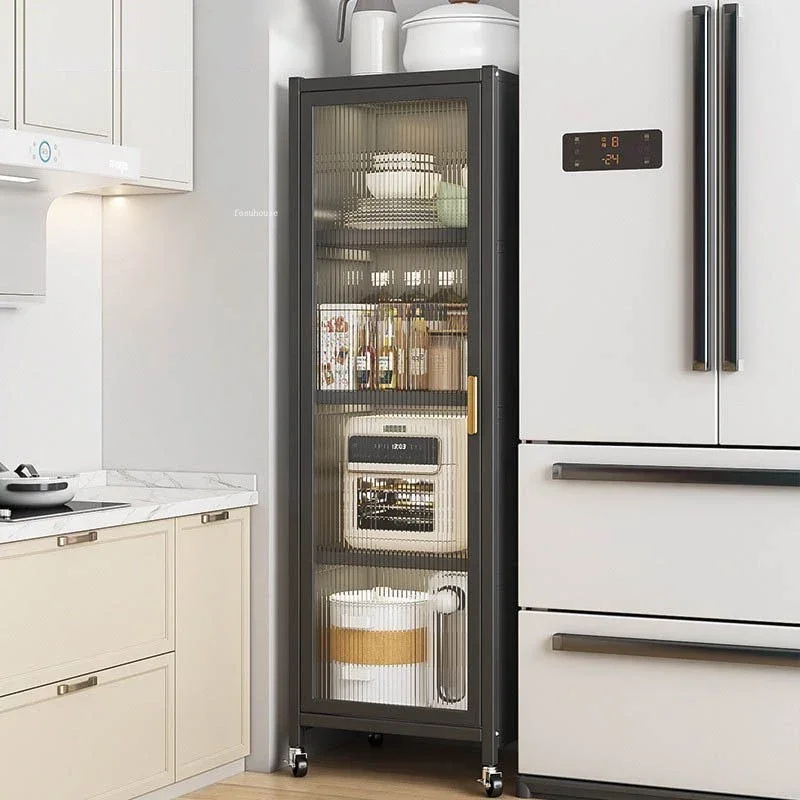 Современные металлические кухонные шкафы многослойная стойка для хранения с