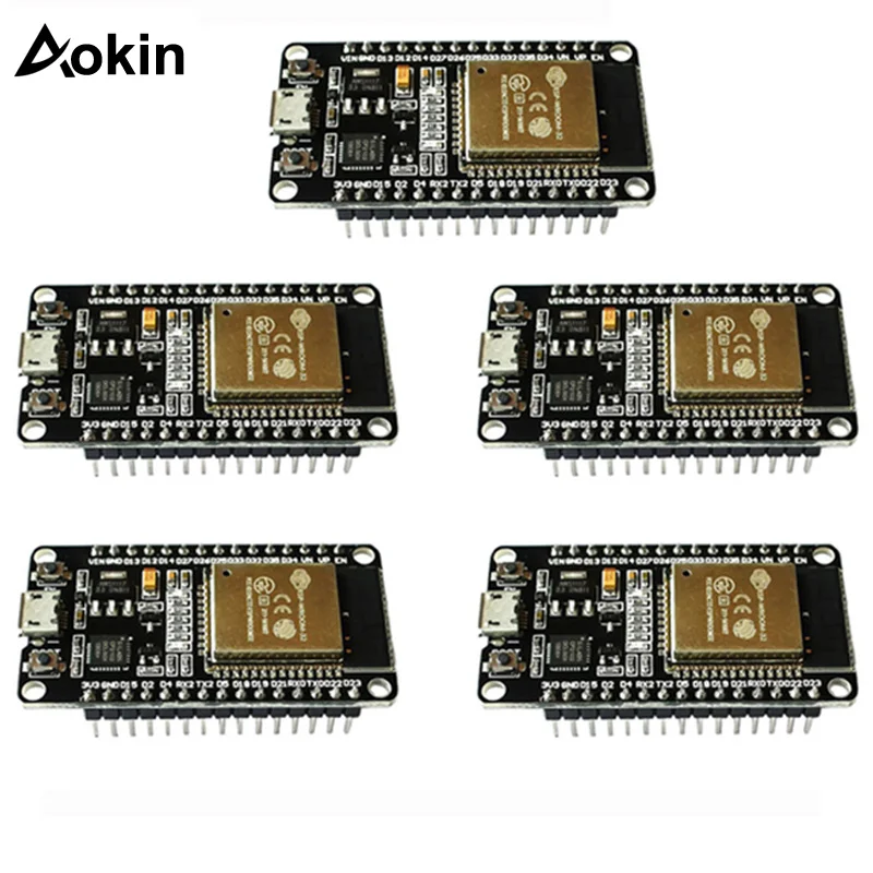 

Макетная плата ESP32, беспроводной Wi-Fi Bluetooth-совместимый модуль, двухъядерный модуль фильтров CP2102, 2,4 ГГц, RF для Arduino ESP-32