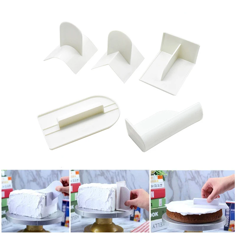 

Fondant Smoother Cake Smoothing Tools Embosser/Round Edger/Sharp Edger DIY Decorator Finisher Tools