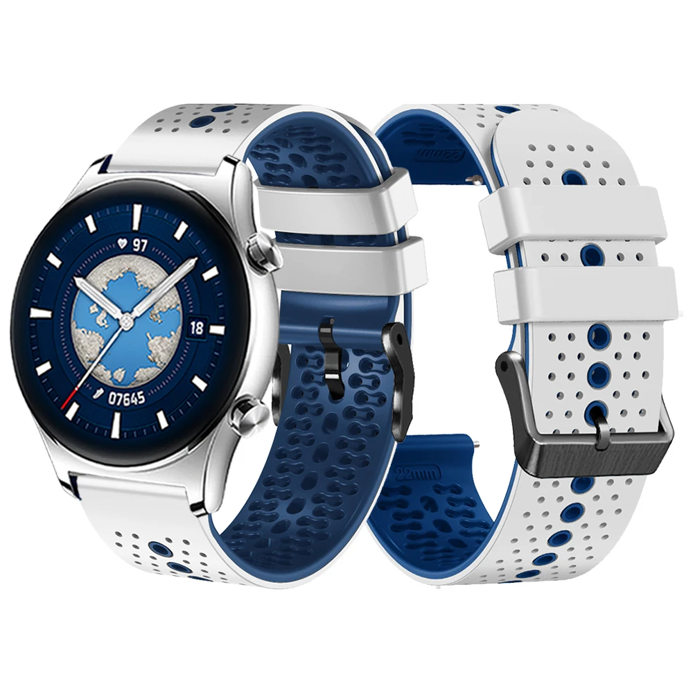 

Watchband For HONOR Watch GS 3 / GS Pro / MagicWatch 2 46mm Silicone Strap Band Bracelet ремешок correa Accessories