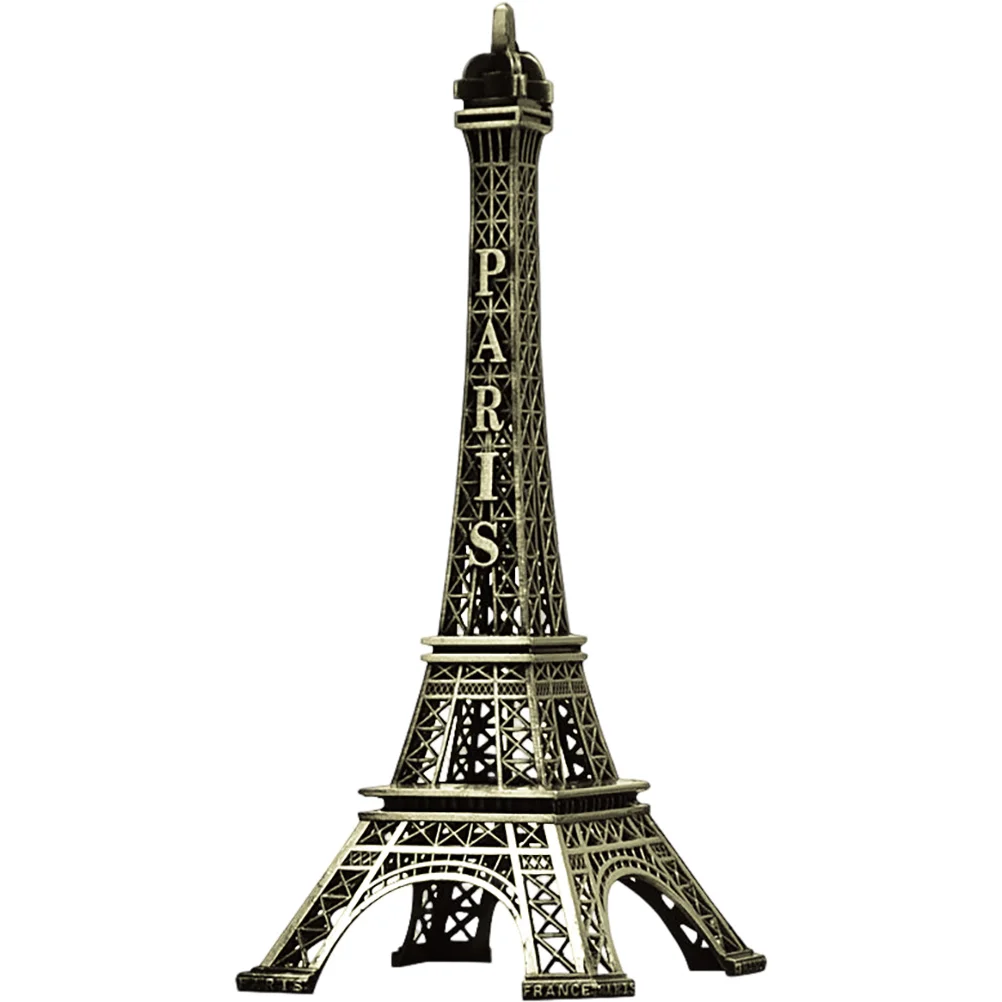 

Vintage Eiffel Tower Model 3D Architectural Craft Statue Model Paris Landmark Ornament