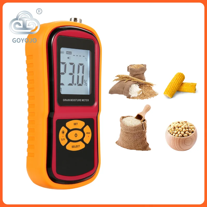 

Soybean Grain Moisture Meter Hygrometer For Corn Wheat Rice Bean Peanut Grain Digital Measurement Moisture Humidity