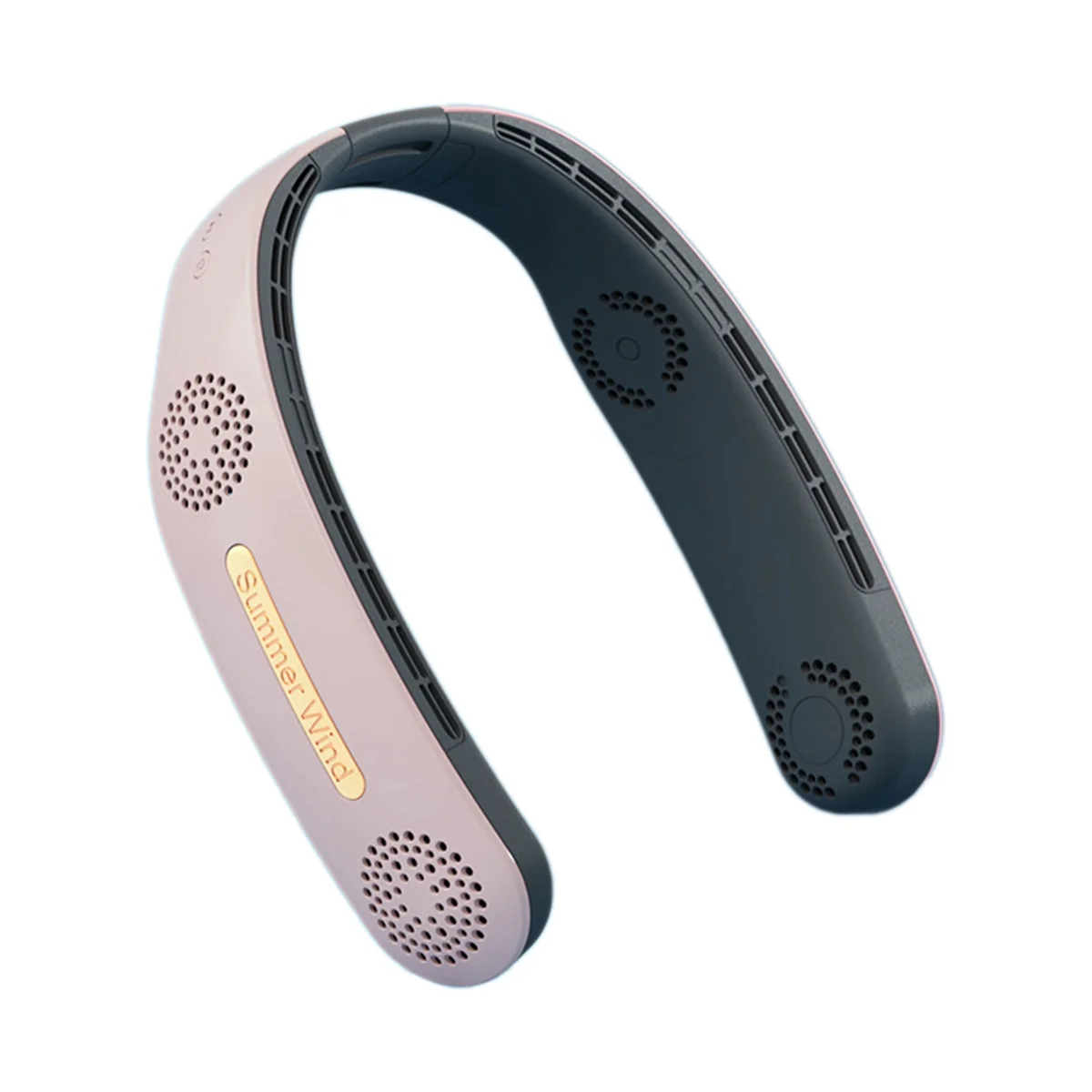 

Portable Neck Fan, Powerful Wearable Fan Rechargeable Personal Fan, Bladeless Cooling Necklace Fan(Pink)