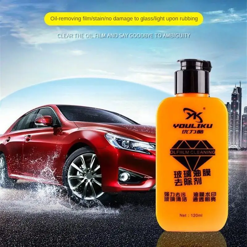 

New 120ml Car Maintenance Windshield Cleaning Agent Glass Remove Oil Film Strong Decontamination Cleaner Car Cleaning Agent