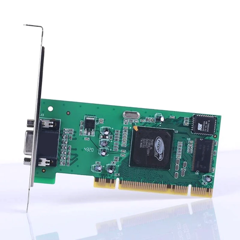 Видеокарта PCI Ati Rage XL 8 МБ 32-битная тракторная карта машина поддержки карт VGA