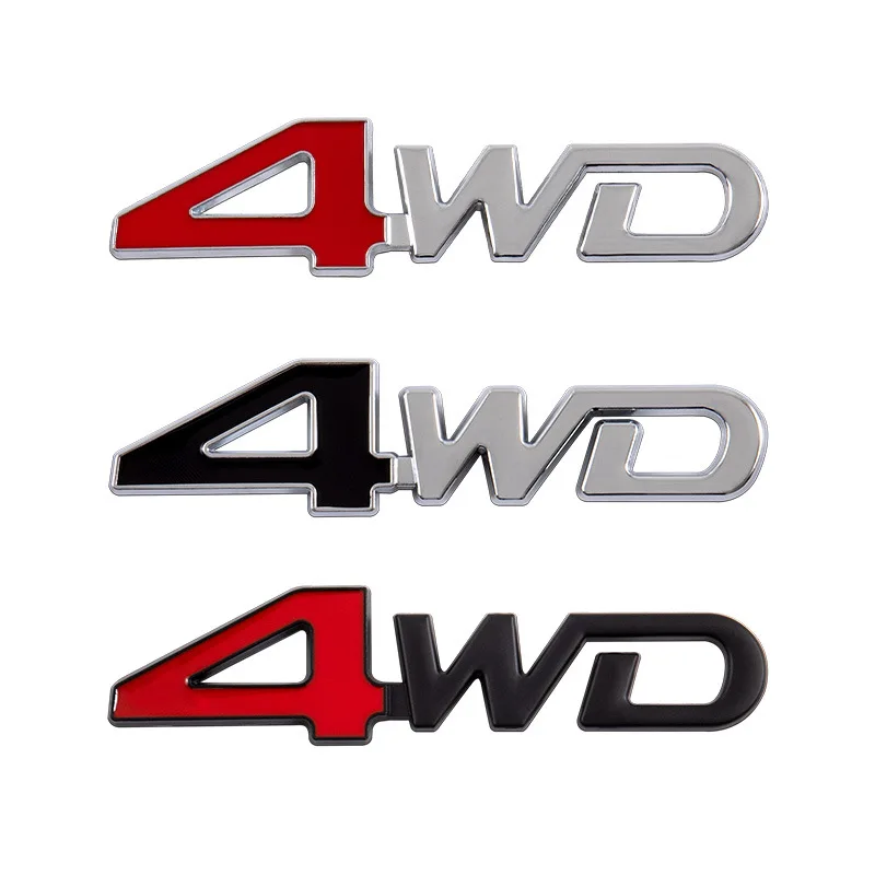 

Car 3D Three-dimensional Four-wheel Drive Logo Modification Side Logo and Tail Logo Decoration Sticker for Car 4WD Stikcer Goods