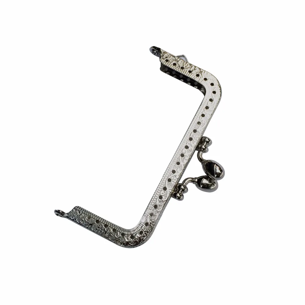 10pcs/ Lot 10.5cm Metal Purse Frame Handle for Clutch Bag Handbag Accessories Making Kiss Clasp Lock Antique Bronze Bag Hardware