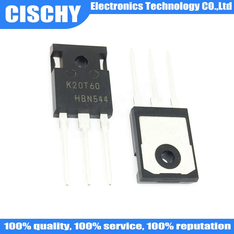 5 шт. IKW20N60T TO247 K20N60 K20T60-247 20A 600V фиксированный одинарный с изолированным затвором